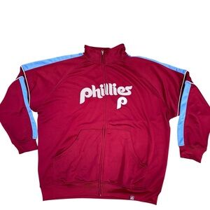 VTG PHILADELPHIA PHILLIES Baseball MLB Jacket Mens XXXL Cooperstown Collection